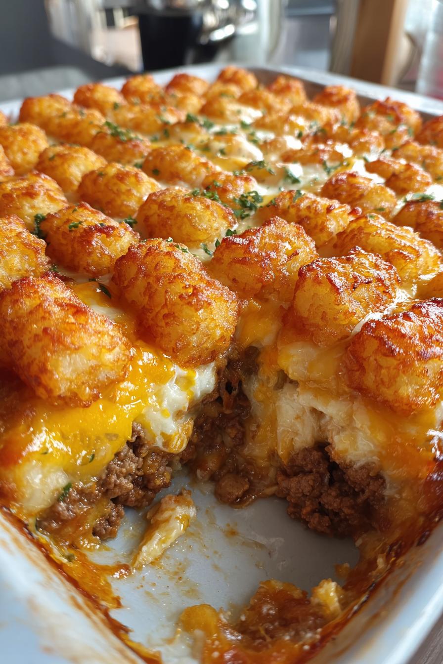 creamy layered john wayne casserole