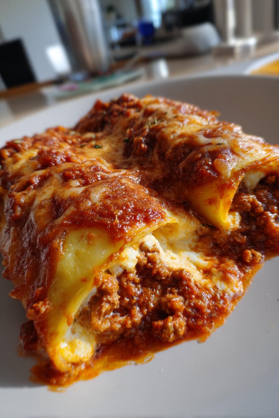 stuffed manicotti meat sauce