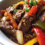 slow cooker pepper steak